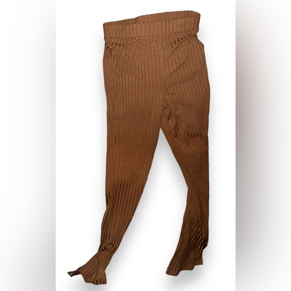 SMALL NEW BP. Ribbed Knit Streachy Pull On Pants - Picture 4 of 6